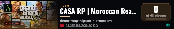[MAROC] CASA RP live status badge