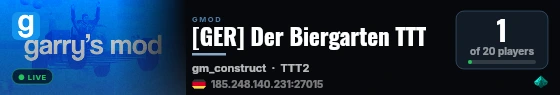 [GER] Der Biergarten TTT live status badge
