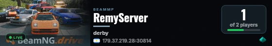 RemyServer live status badge