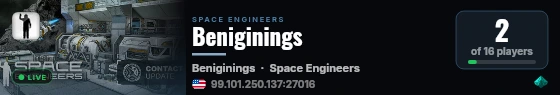 Beniginings live status badge