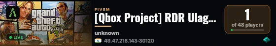 [Qbox Project] RDR Ulagam live status badge