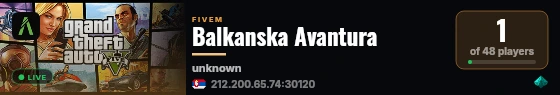 Balkanska Avantura live status badge