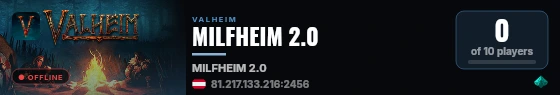 MILFHEIM 2.0 live status badge