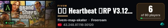 心跳 Heartbeat 轻RP V3.12.232 live status badge