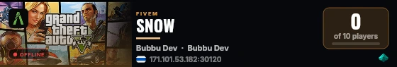 SNOW live status badge