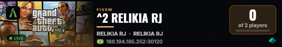 ^2 RELIKIA RJ live status badge