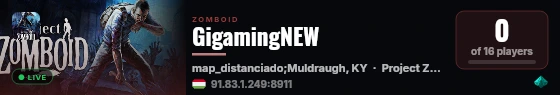 GigamingNEW live status badge
