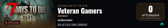 Veteran Gamers live status badge