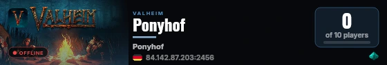 Ponyhof live status badge