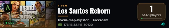 Los Santos Reborn live status badge