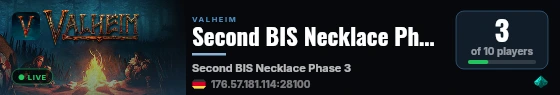 Second BIS Necklace Phase 3 live status badge