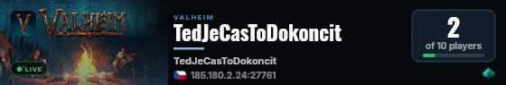 TedJeCasToDokoncit live status badge