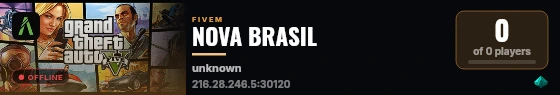 NOVA BRASIL live status badge
