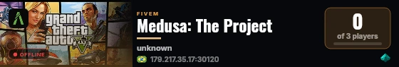 Medusa: The Project live status badge