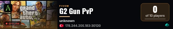G2 Gun PvP live status badge