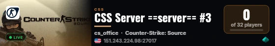 CSS Server ==server== #3 live status badge