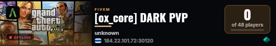 [ox_core] DARK PVP live status badge