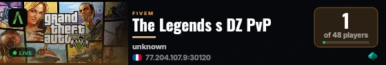 The Legends s DZ PvP live status badge