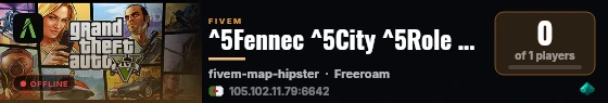 ^5Fennec ^5City ^5Role ^5Play live status badge