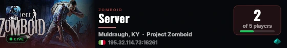 Server live status badge