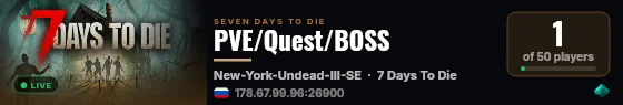 PVE/Quest/BOSS live status badge