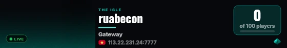 ruabecon live status badge