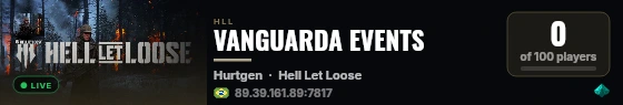 VANGUARDA EVENTS live status badge