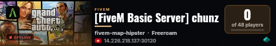 [FiveM Basic Server] chunz live status badge