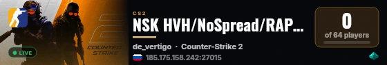 NSK HVH/NoSpread/RAPID FIER live status badge