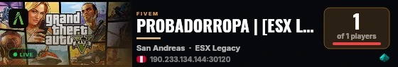 PROBADORROPA | [ESX Legacy] live status badge