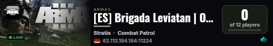 [ES] Brigada Leviatan | Operaciones Black Division live status badge