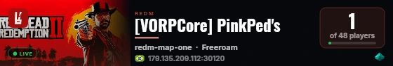 [VORPCore] PinkPed's live status badge