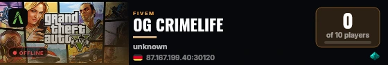 OG CRIMELIFE  live status badge