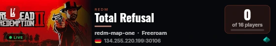 Total Refusal live status badge