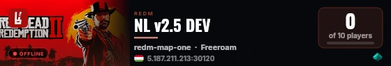 NL v2.5 DEV live status badge