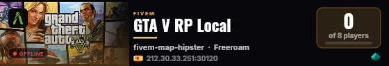 GTA V RP Local live status badge