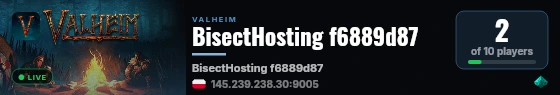 BisectHosting f6889d87 live status badge