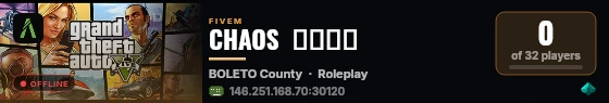 CHAOS  ستور live status badge