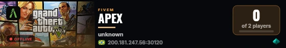 APEX live status badge