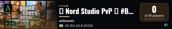 🔹 Nord Studio PvP 🔹 #BETA live status badge