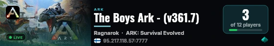The Boys Ark - (v361.7) live status badge