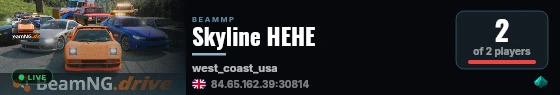 Skyline HEHE live status badge