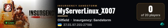 MyServerLinux_X007 live status badge