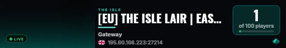 [EU] THE ISLE LAIR | EASY RULES | 3xGROWTH live status badge