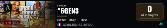 ^6GEN3 live status badge