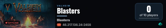 Blasters live status badge