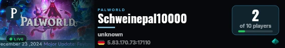 Schweinepal10000 live status badge