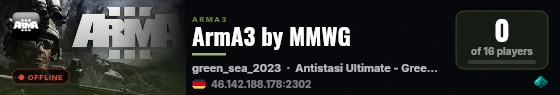 ArmA3 by MMWG live status badge