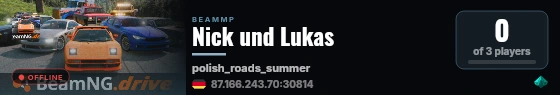 Nick und Lukas live status badge