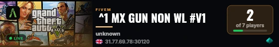  ^1 MX GUN NON WL #V1 live status badge